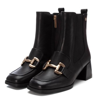 Carmela Bottines en cuir 161940 noir