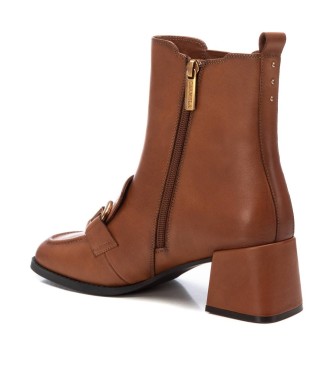 Carmela Leather ankle boots 161940 Brown