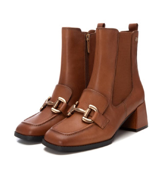 Carmela Bottines en cuir 161940 Marron