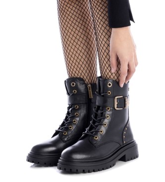 Carmela Botins em pele 161942 Preto