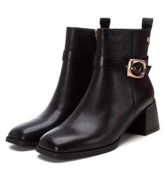 Carmela Bottines en cuir 161951 noir