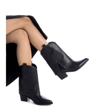 Carmela Botins em pele 161961 Preto