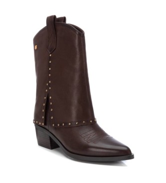 Carmela Leather ankle boots 161961 Brown