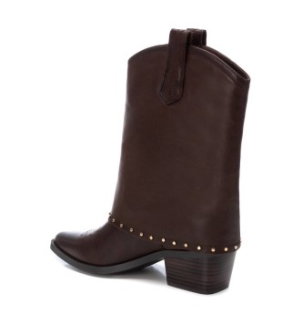 Carmela Bottines en cuir 161961 Marron