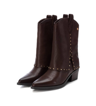 Carmela Leather ankle boots 161961 Brown