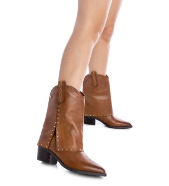 Carmela Leather ankle boots 161961 Brown