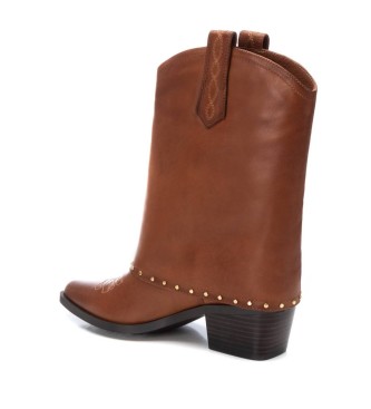 Carmela Leather ankle boots 161961 Brown