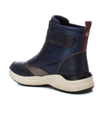 Carmela Bottines en cuir 161962 navy