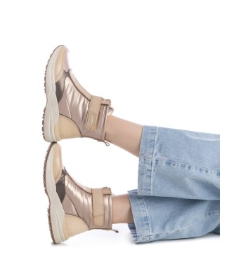 Carmela Bottines en cuir 161962 beige