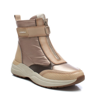 Carmela Bottines en cuir 161962 beige