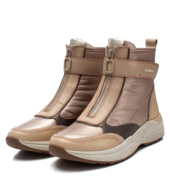 Carmela Bottines en cuir 161962 beige