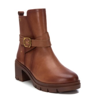 Carmela Leather ankle boots 161973 Brown