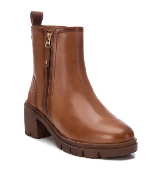 Carmela Leather ankle boots 161974 Brown