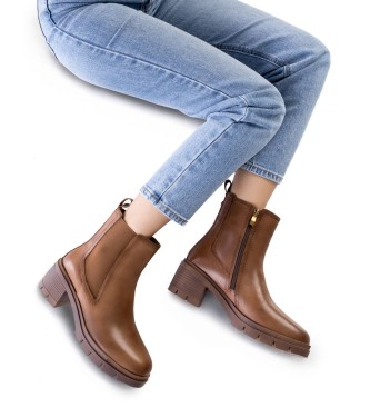 Carmela Bottines en cuir 161975 Marron