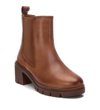 Carmela Leather ankle boots 161975 Brown