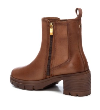 Carmela Leather ankle boots 161975 Brown