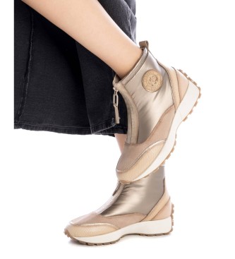 Carmela Bottines en cuir 161995 beige