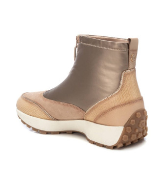 Carmela Bottines en cuir 161995 beige