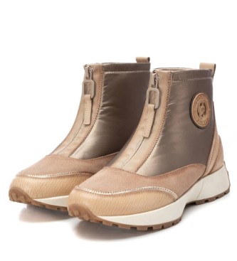 Carmela Bottines en cuir 161995 beige