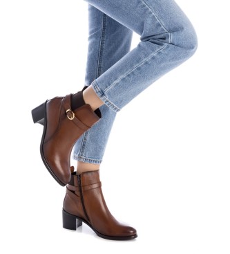 Carmela Bottines en cuir 162019 marron