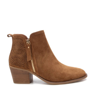 Carmela Botins em pele 162163 castanho