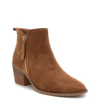 Carmela Botins em pele 162163 castanho