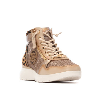 Carmela Zapatillas de Piel 162514 marrn