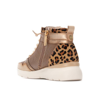 Carmela Zapatillas de Piel 162514 marrn