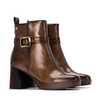 Carmela Bottines en cuir 162533 marron
