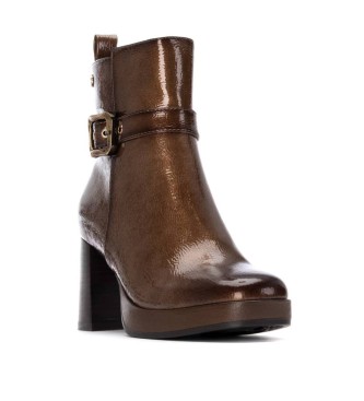 Carmela Bottines en cuir 162533 marron