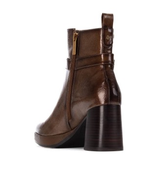 Carmela Bottines en cuir 162533 marron