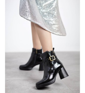 Carmela Bottines en cuir 162533 noir
