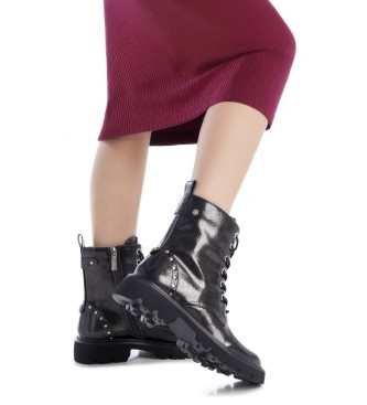 Carmela Lederstiefeletten 162549 grau