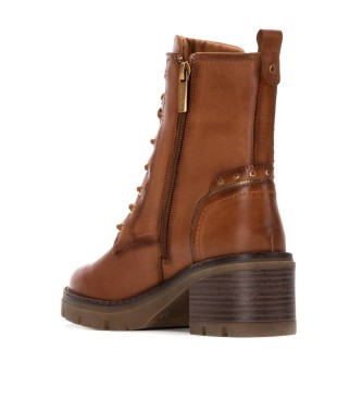 Carmela Botins em pele 162570 castanho