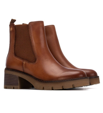 Carmela Botins em pele 162573 castanho