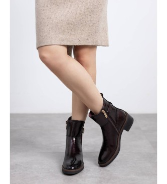 Carmela Skórzane buty za kostkę 162579 czarne