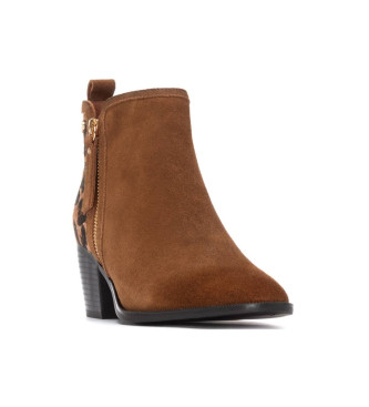 Carmela Bottines en cuir 162582 marron