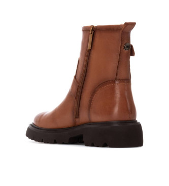Carmela Botins em pele 162591 castanho