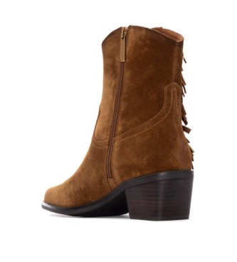 Carmela Brązowe buty z dwoiny 162663