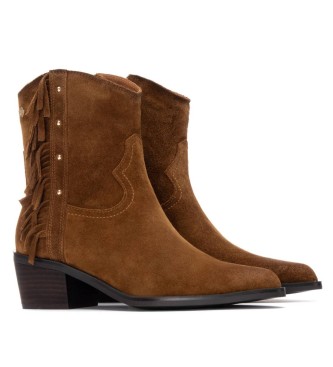 Carmela Brązowe buty z dwoiny 162663