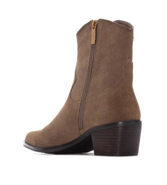 Carmela Brązowe buty z dwoiny 162663