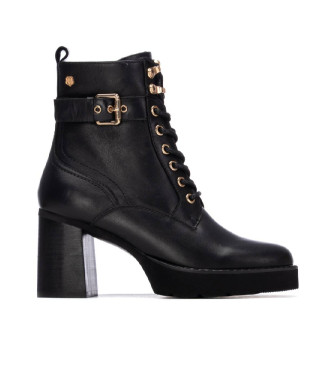 Carmela Bottines en cuir 162687 noir