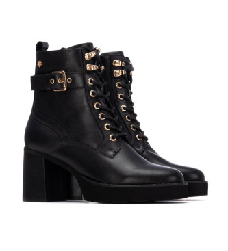 Carmela Bottines en cuir 162687 noir