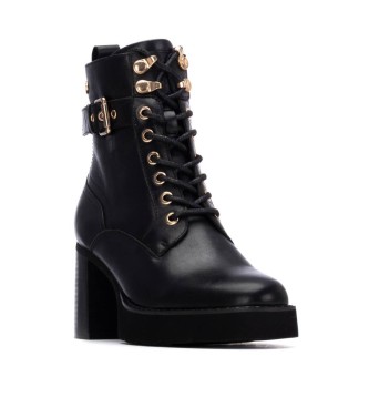 Carmela Bottines en cuir 162687 noir