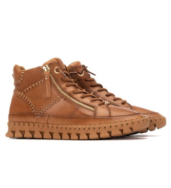 Carmela Skórzane buty za kostkę 162708 brązowe