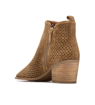 Carmela Botins em pele 163149 castanho