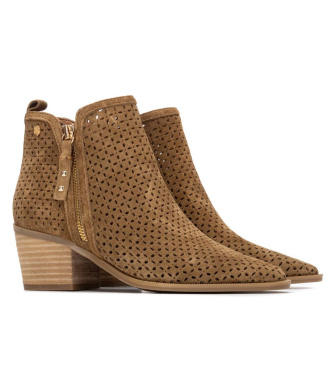 Carmela Botins em pele 163149 castanho