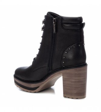 Carmela Leather ankle boots 67397 black -Heel height: 9 cm