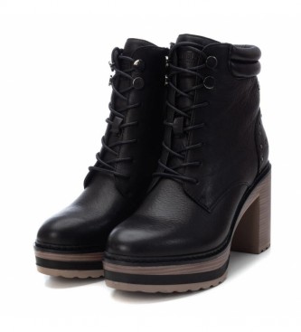 Carmela Leather ankle boots 67397 black -Heel height: 9 cm
