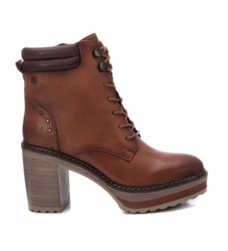 Carmela Brown leather ankle boots 67397 -Height heel: 9cm
